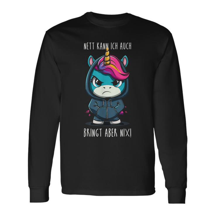 With Unicorn Saying Langarmshirts Geschenkideen