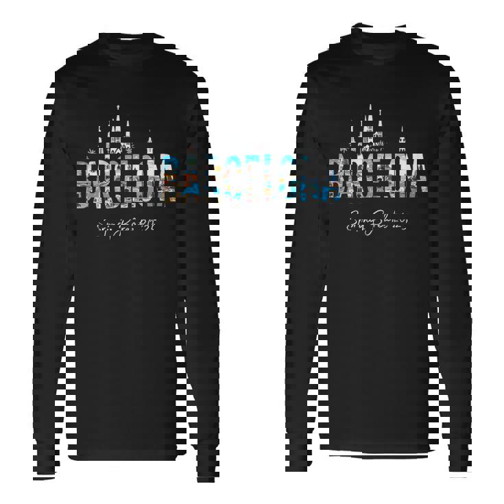 Vacaciones De Primavera En Barcelona Travel 2025 Sin Mangas Camiseta de manga larga