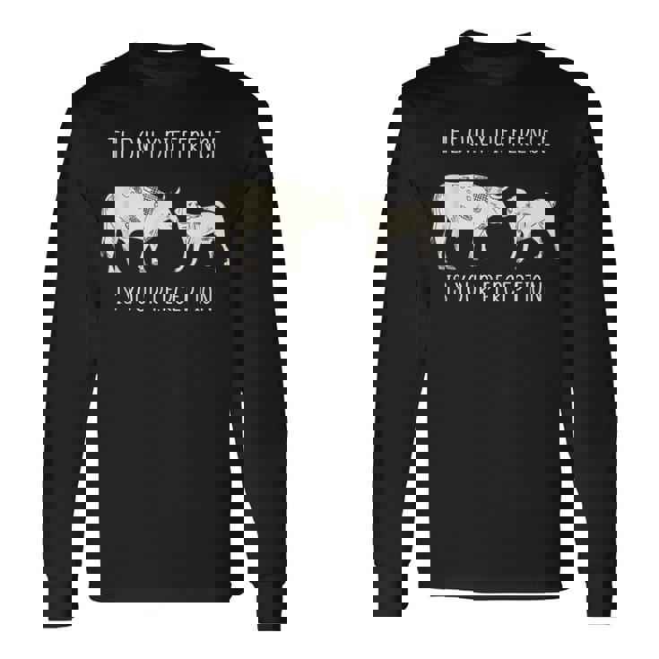 Végétalien Seule Différence Estotre Perception T-shirt à manches longues
