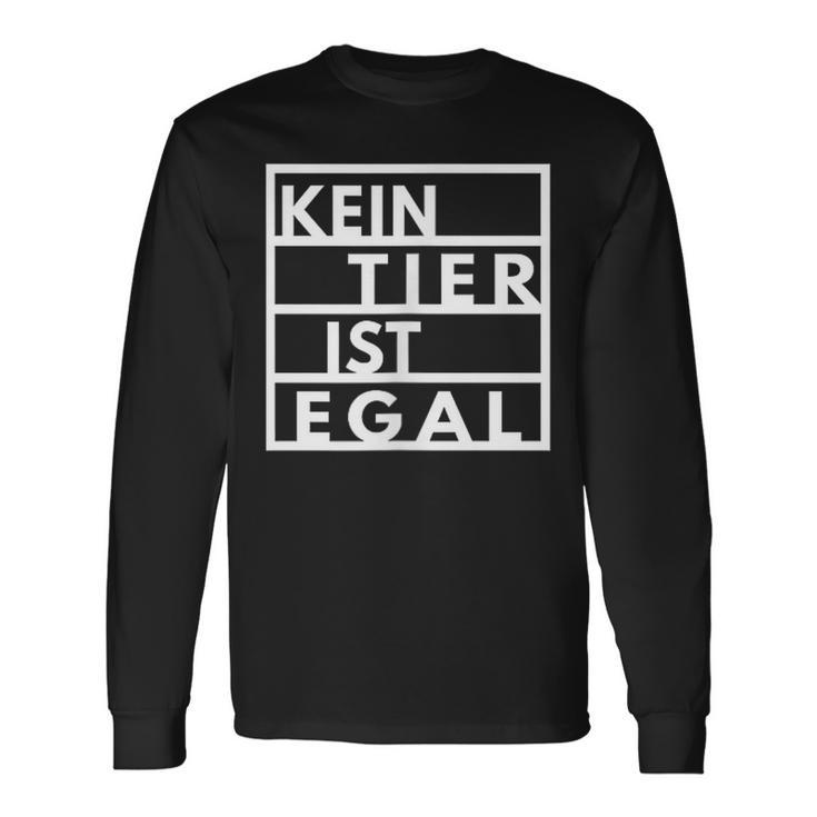 Vegetarianegan Goegan No Animal Is No Matter Animal Protection Langarmshirts Geschenkideen