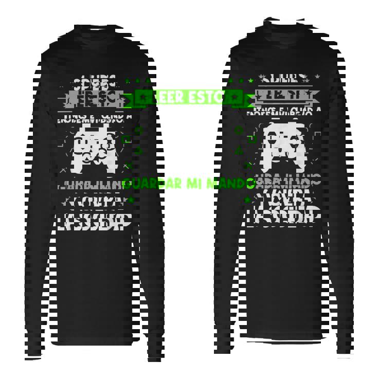 Video Game Consola Gaming Controladorideojugador Camiseta de manga larga