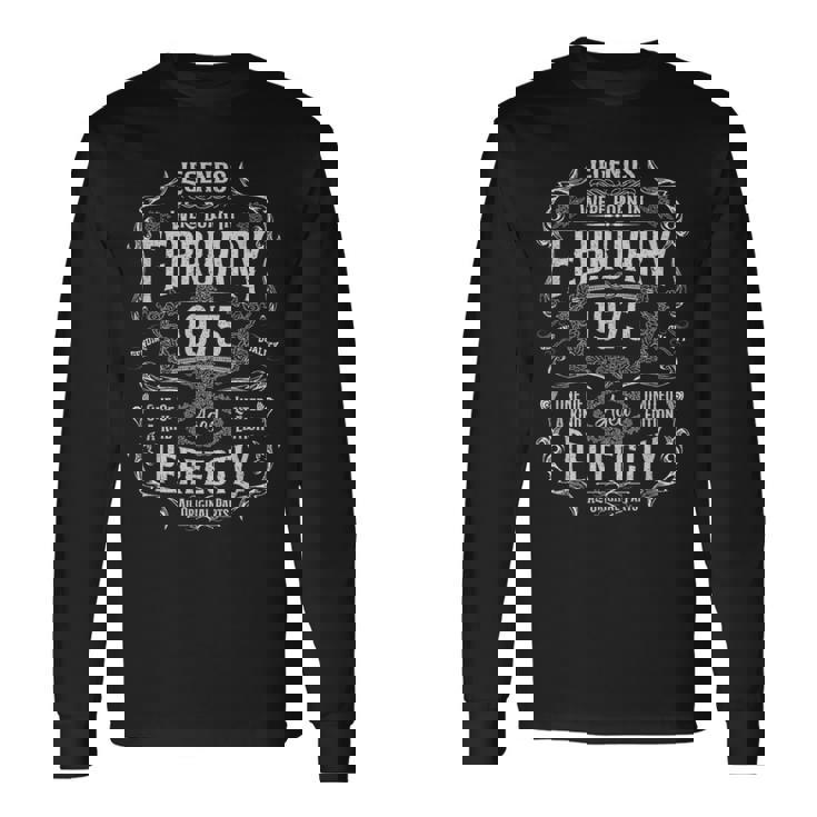 Vintage 1975 Born In 1975 Retro 44Th Birthday Long Sleeve T