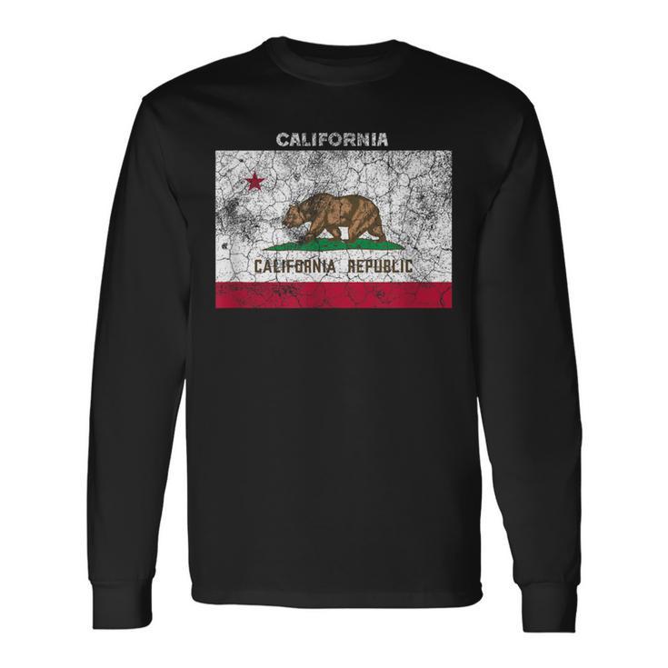 Vintage California Flag Langarmshirts Geschenkideen