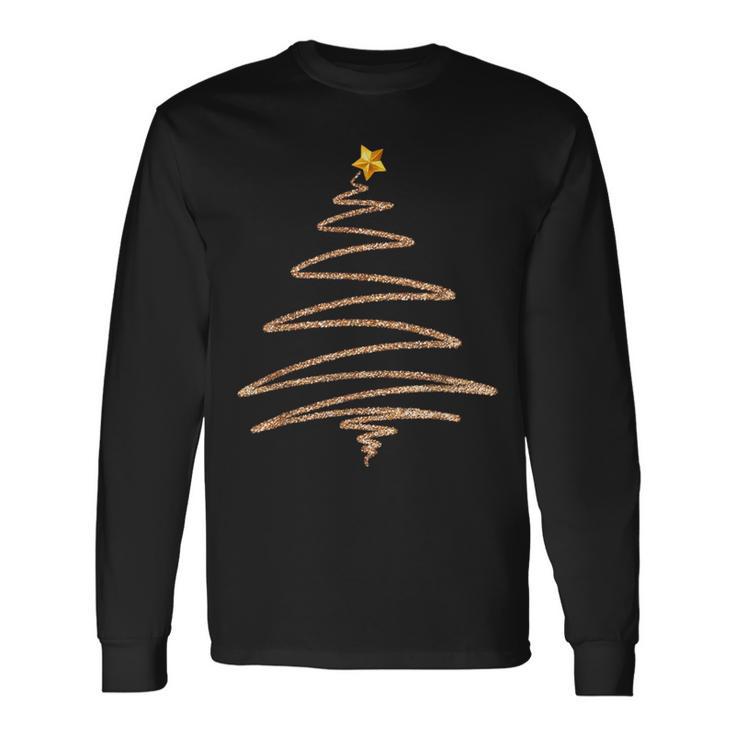 Vintage Christmas Tree Retro Merry Christmas Langarmshirts Geschenkideen