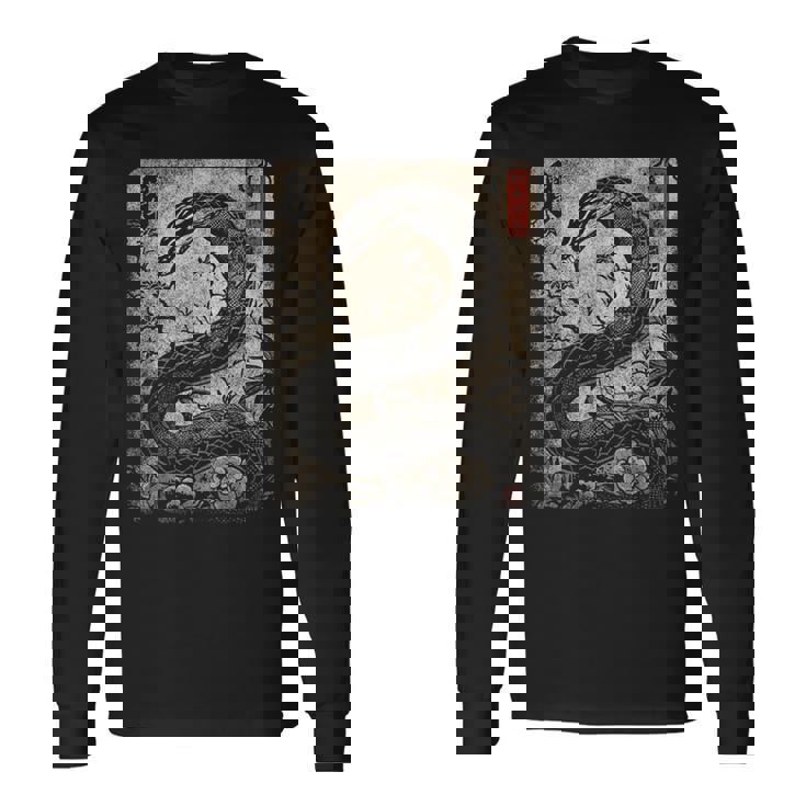 Vintage Distressed Year Of The Snake 2025 Chinese New Year Long Sleeve T-Shirt