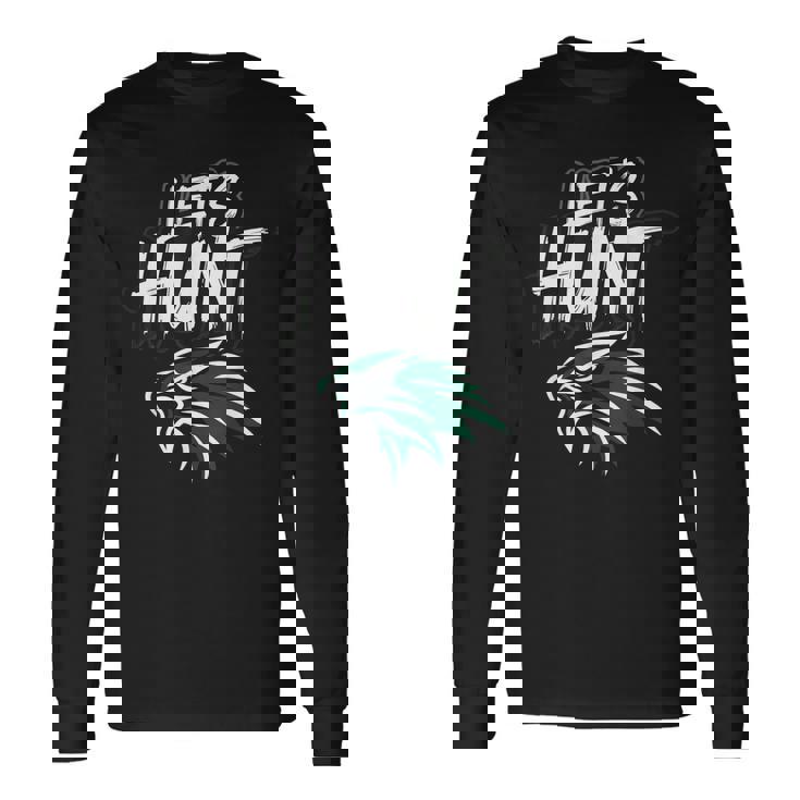 Vintage Let’S Hunt Eagles Retro Hunting Long Sleeve T-Shirt