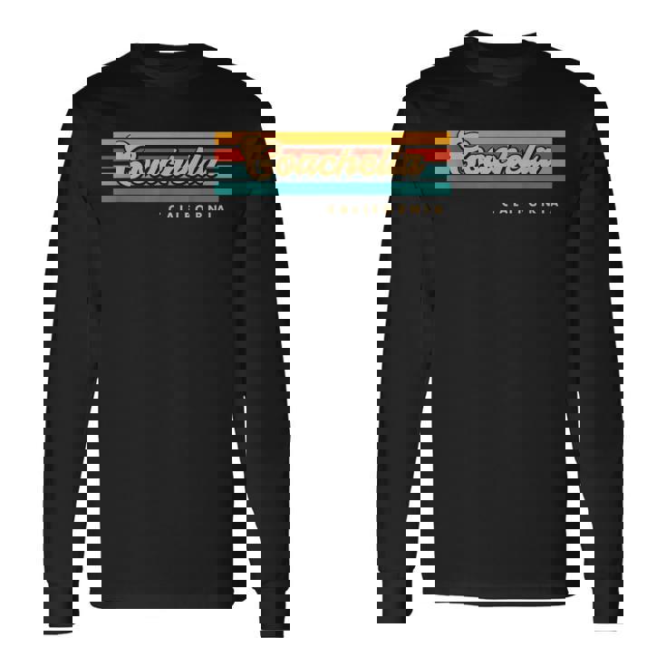 Vintage Sunset Stripes Coachella California Long Sleeve T-Shirt