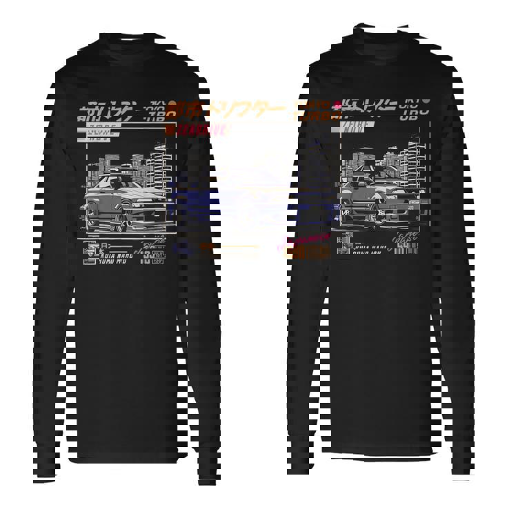 Voiture De Course Japonaise Jdm Tokyo Japon Drift T-shirt à manches longues