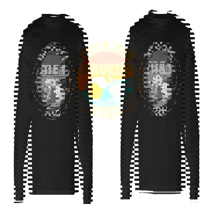 Voy A Ser Abuelo 2025 Anunciar Embarazo Abuelos Primerizos Camiseta de manga larga