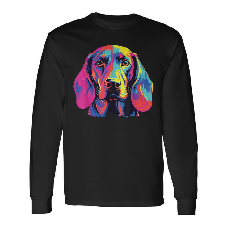 Watercolour Colourful Bavarian Mountain Sweat Dog Langarmshirts Geschenkideen