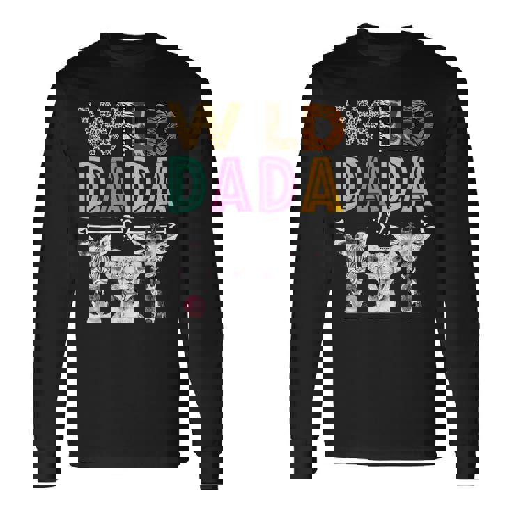 Wild Dada Zoo Theme Birthday Safari Jungle Fiesta A Juego Camiseta de manga larga