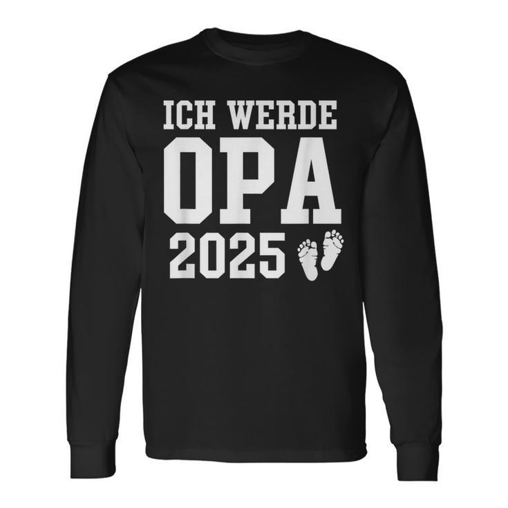 I Will Grandpa 2025 Baby Announcement Grandpa 2025 Langarmshirts Geschenkideen