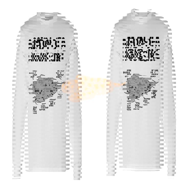 Anatomy Of A Hognose Snake Owner Hognose Snake Lover Long Sleeve T-Shirt