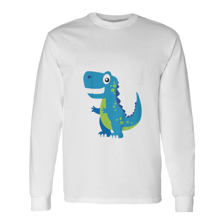 Children's 4Th Birthday Boy Dino T-Rex Dinosaur 4 Birthday Langarmshirts Geschenkideen