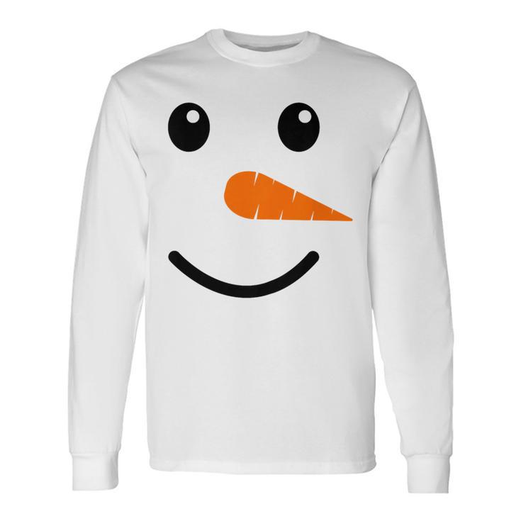 Children's Snowman Costume Children's Snowman Face Langarmshirts Geschenkideen