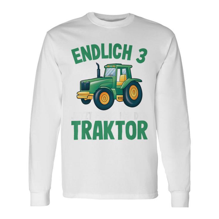 Children's Tractor Boys 3 Years 3Rd Birthday Boys Tractor Langarmshirts Geschenkideen