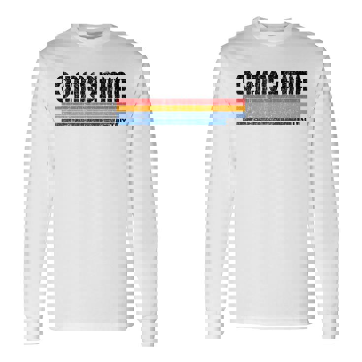 Cianciana Italie Rétro 70S 80S Style T-shirt à manches longues