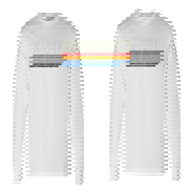 Cogorno Italia Retro 70S 80S Style Camiseta de manga larga