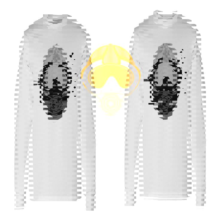 Commercial Divers Helmet Long Sleeve T-Shirt