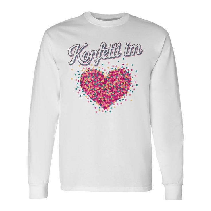 Confetti In The Heart Fancy Dress Carnival Confetti Costume Langarmshirts Geschenkideen