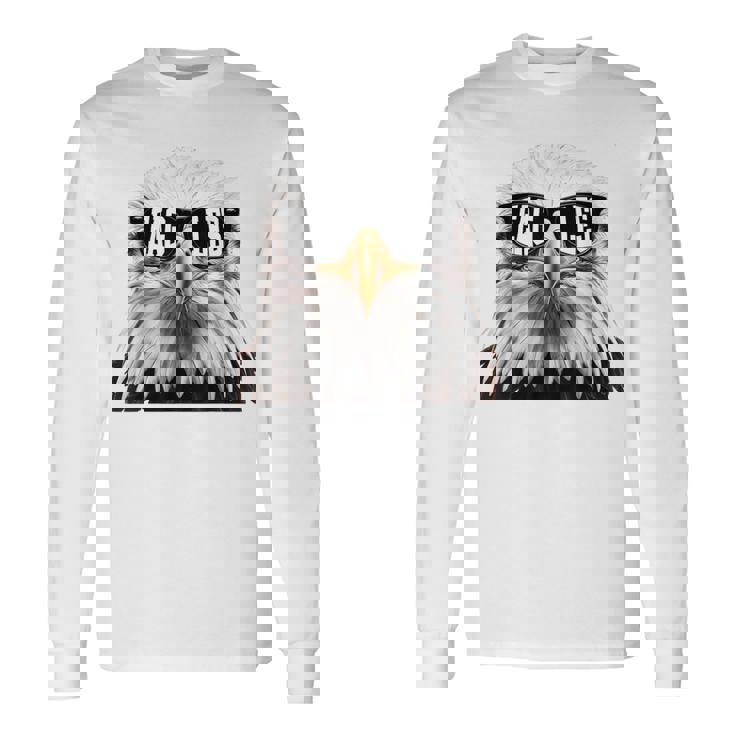 Cool Face Eagles With Sunglasses Vintage Eagles Flying Bird Long Sleeve T-Shirt Gifts ideas