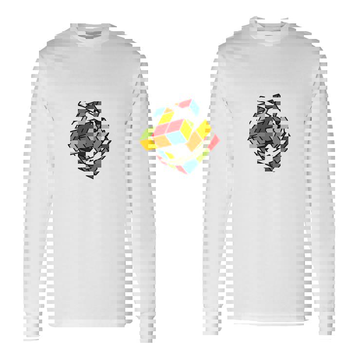 Cubo Rubik Cube Magic Cubo Retro Rubiintage Nerd Manga Larga Camiseta de manga larga