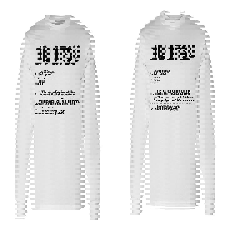 Definición De Jiu Jitsu Practicante Brasileño De Jiu-Jitsu Bjj Camiseta de manga larga