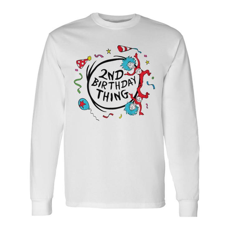 Dr Seuss 2Nd Birthday Thing Gray Langarmshirts Geschenkideen