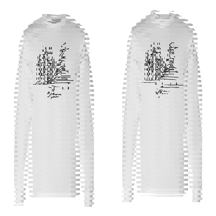 Duomo Di Milano Italia Milán Italiaiajesacaciones Souvenir Camiseta de manga larga