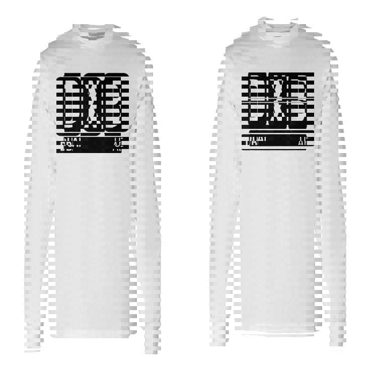 Dxb Dubai Arabic Emirate Travel Souvenir Langarmshirts Geschenkideen