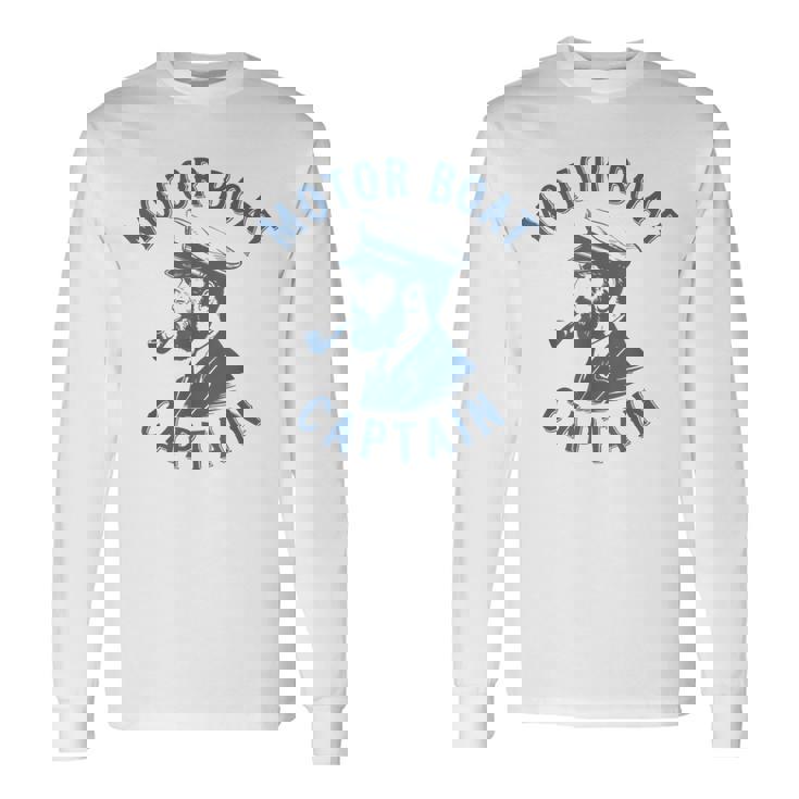 Motor Boat Captain Long Sleeve T-Shirt
