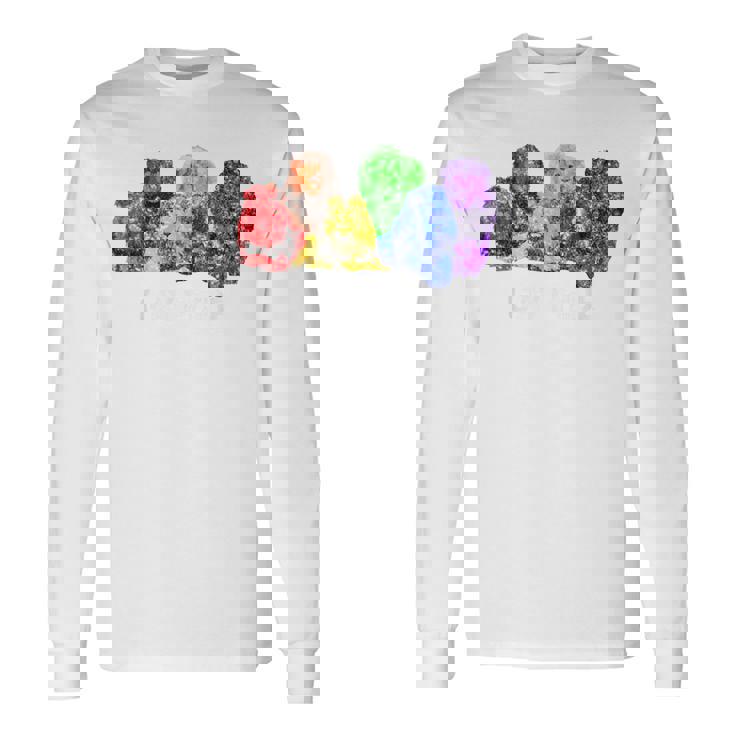 Gay Pride Lions LGBT Rainbow Flag Vintage Long Sleeve T-Shirt