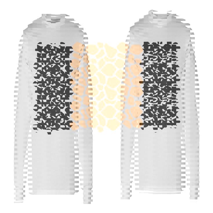 Giraffe Print Lazy Halloween Costume Idea Long Sleeve T-Shirt