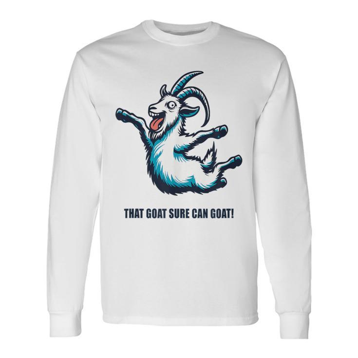 That Goat Sure Can Goat Simulator Langarmshirts Geschenkideen