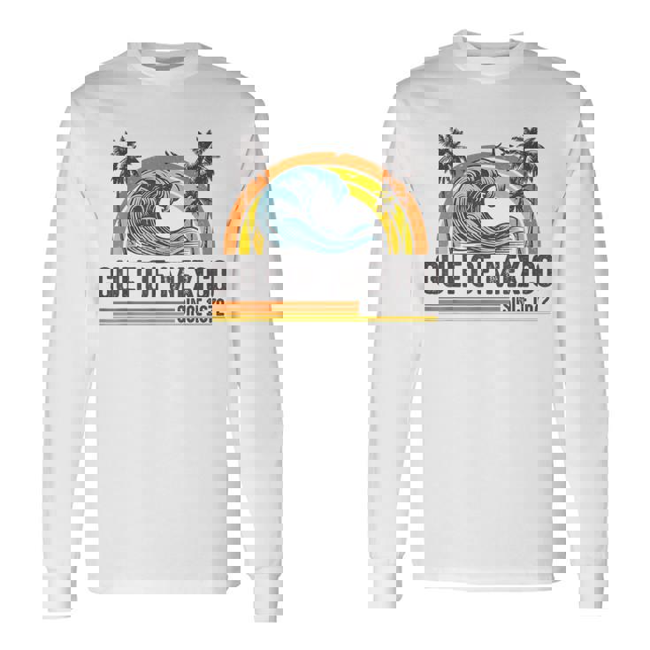 Gulf Of Mexico Since 1672 Vintage Beach Summer Vacation Long Sleeve T-Shirt Gifts ideas