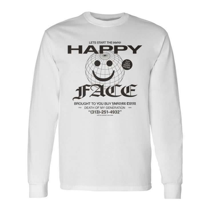 Happy Face Globe Langarmshirts Geschenkideen