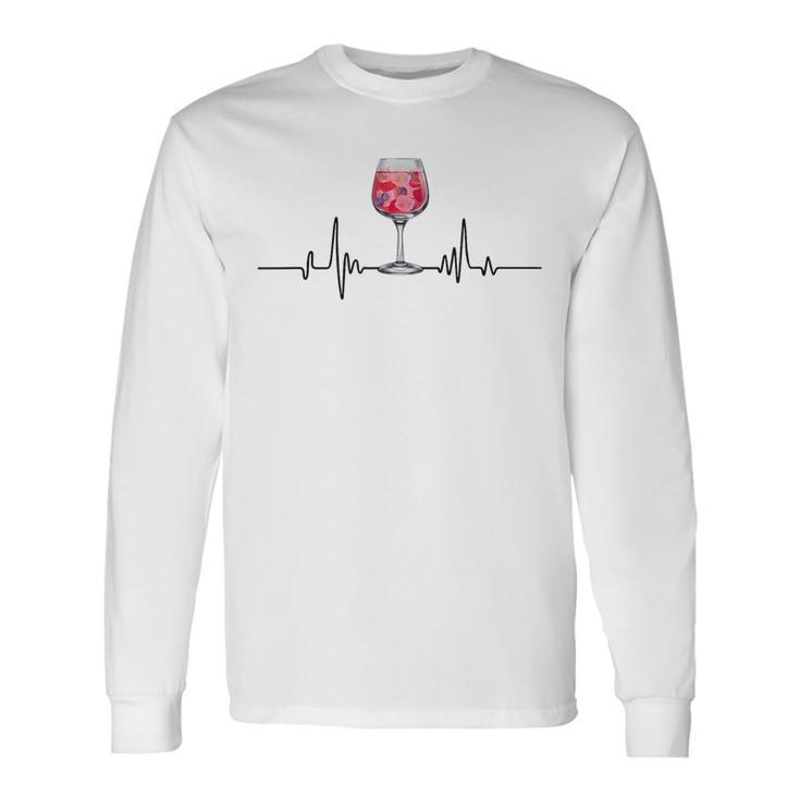 Heartbeat Wildberry Lillet Fruits Cocktail Summer Alcohol Gray Langarmshirts Geschenkideen