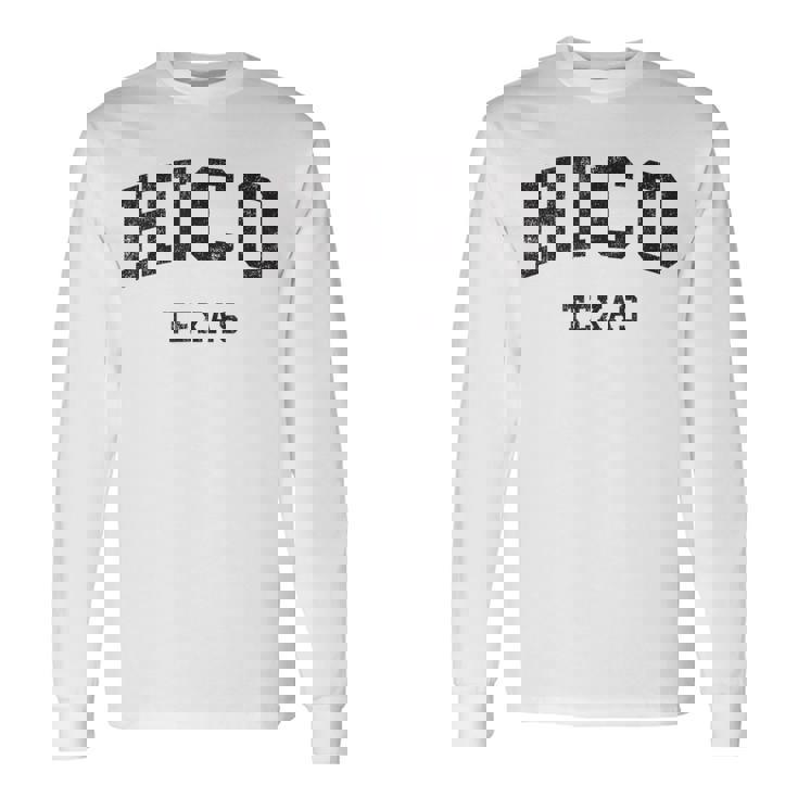 Hico Texas Tx Sportifintage T-shirt à manches longues Idées cadeaux