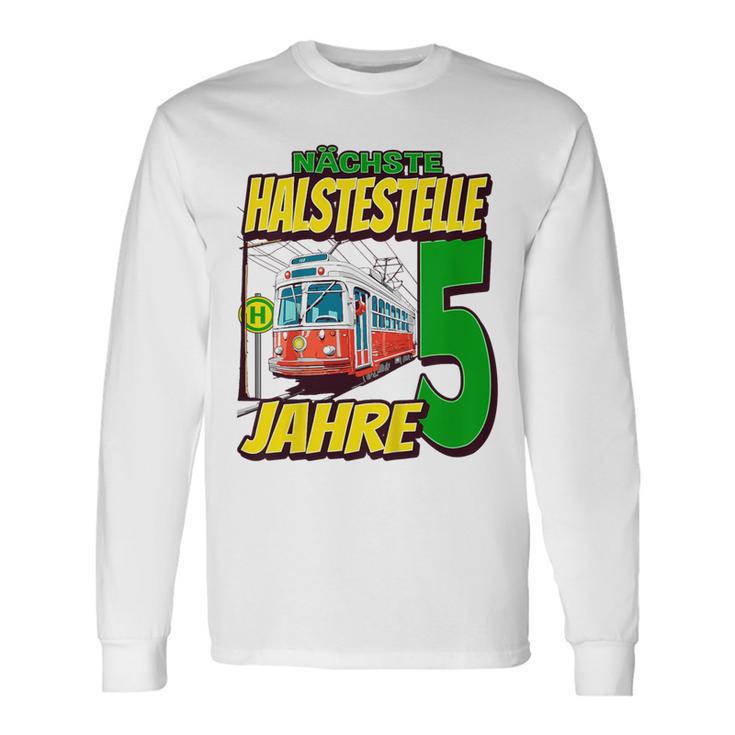 Ich Bin 5 Straßenbahnen Straßenbahn Children's Birthday Party Langarmshirts Geschenkideen