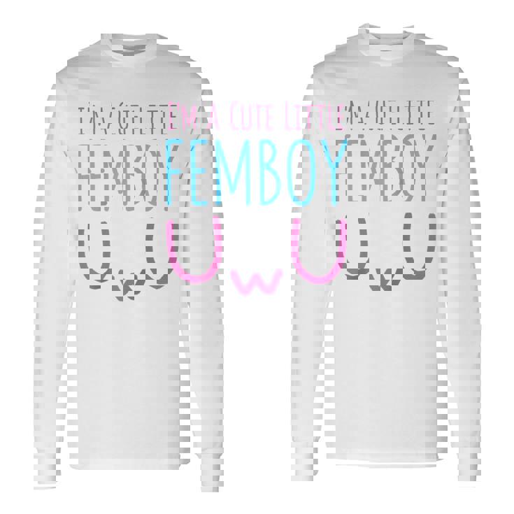 I'm A Cute Little Femboy Aesthetic Sissy Manga Raglan Camiseta de manga larga