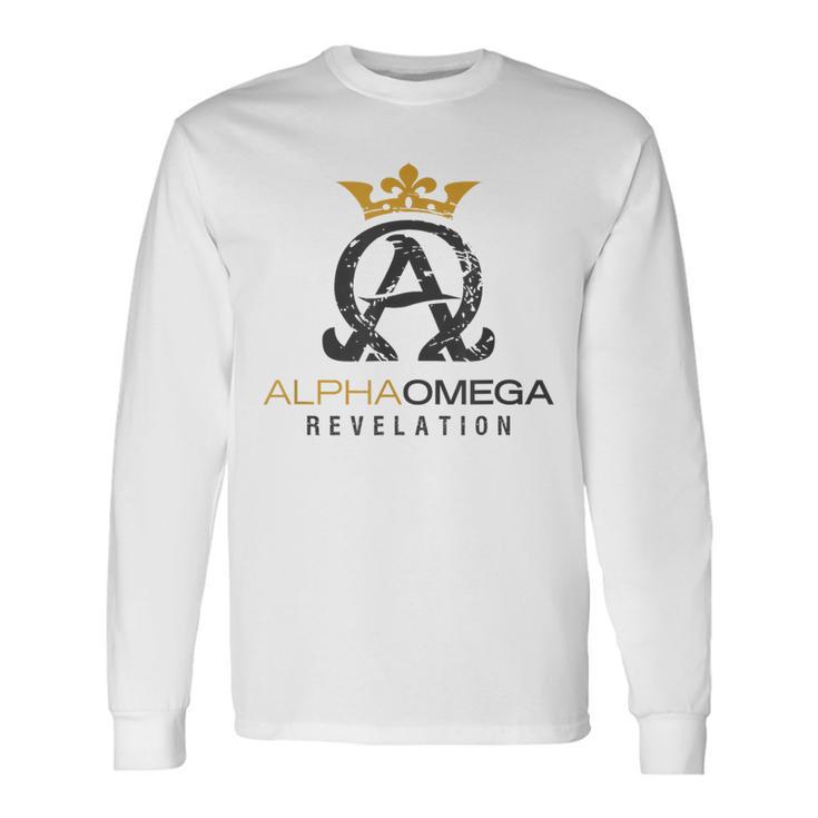 Jesus Christ Alpha And Omega Book Revelation Langarmshirts Geschenkideen