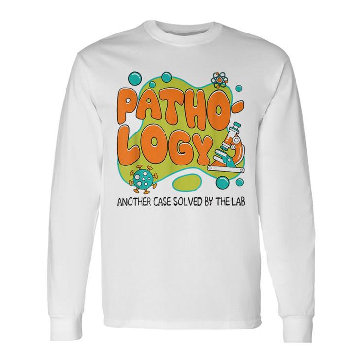 Lab Week 2025 Pathology Retro Mystery Machine Of Diagnostics Long Sleeve T-Shirt