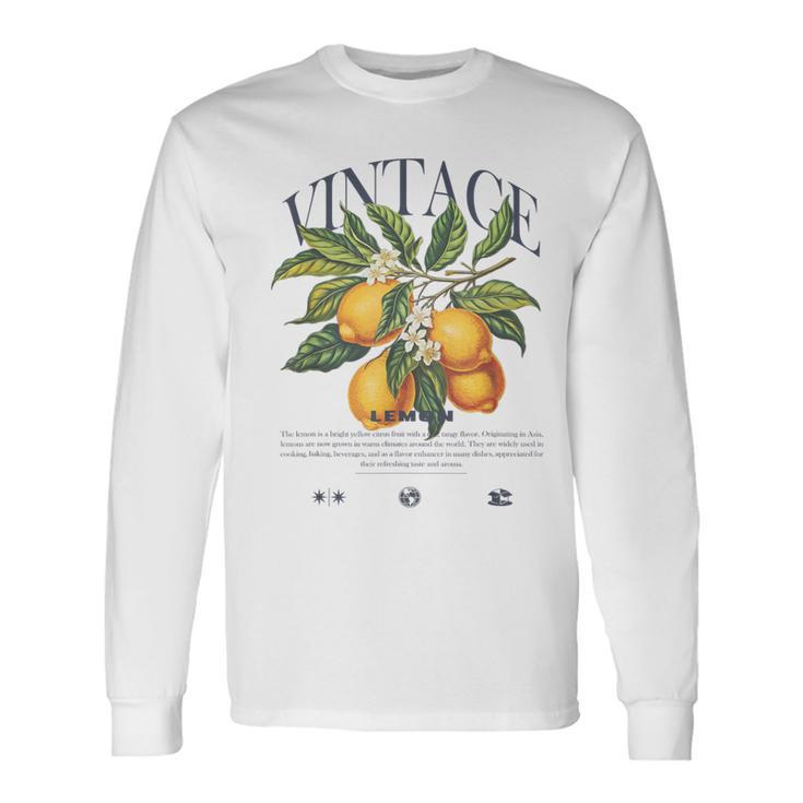 lemon-fruit-vintage-long-t-