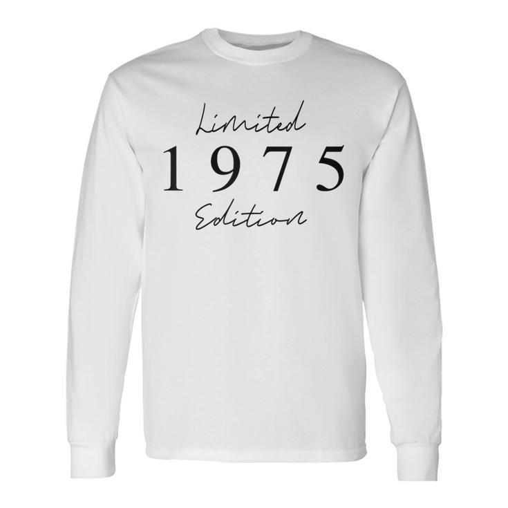 Limited Edition 1975 Birthday 1975 Born 1975Intage Blue Langarmshirts Geschenkideen