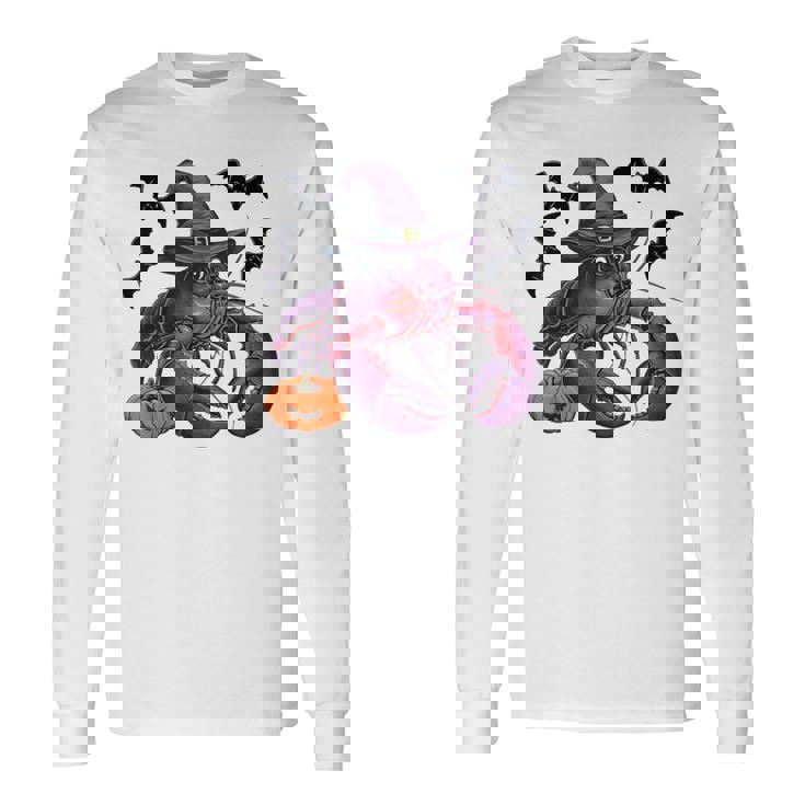 Lobster Halloween Costume Scary Pumpkin Bat Witch Long Sleeve T-Shirt