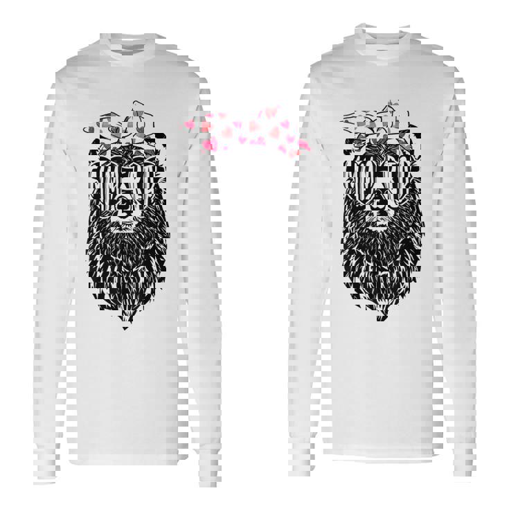 Mama Bear Face Sunglasses Mother's Day Mom Mommy Long Sleeve T-Shirt