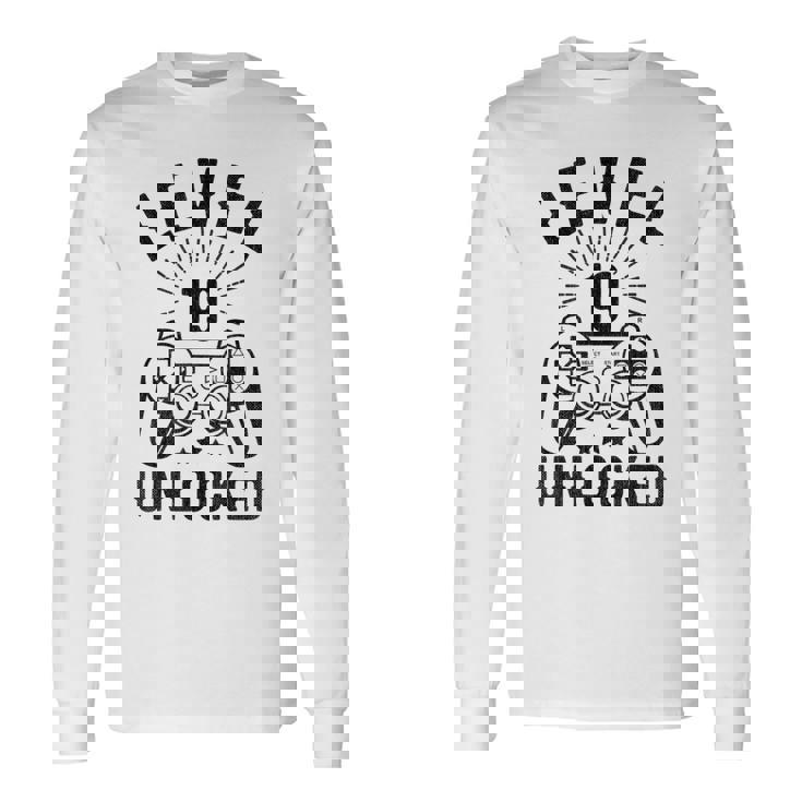 Nivel 19 Desbloqueado Boda Del 19º Aniversario Camiseta de manga larga
