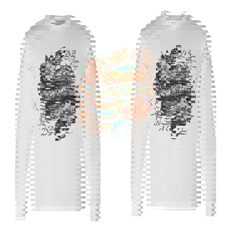 Nouvel An Chinois Serpent Nouvel An Lunaire 2025 Année Du Serpent T-shirt à manches longues
