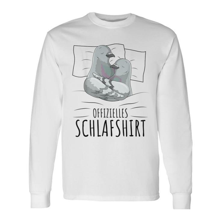 Official Sleep Dove Breeding Pigeon Langarmshirts Geschenkideen