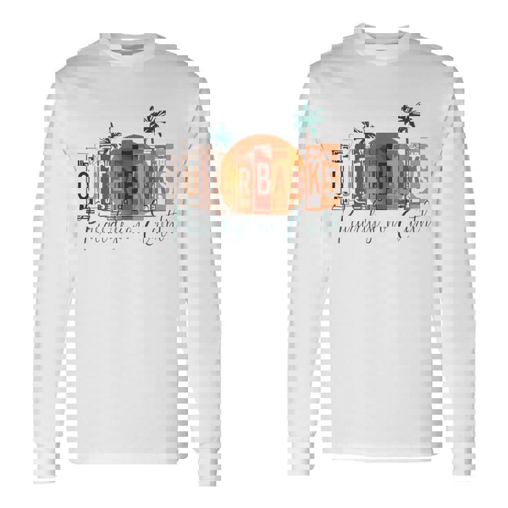 Outer Banks Obx North Carolina Retro Diseño Retro Camiseta de manga larga